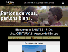 Tablet Screenshot of century21-ade-saintes.com